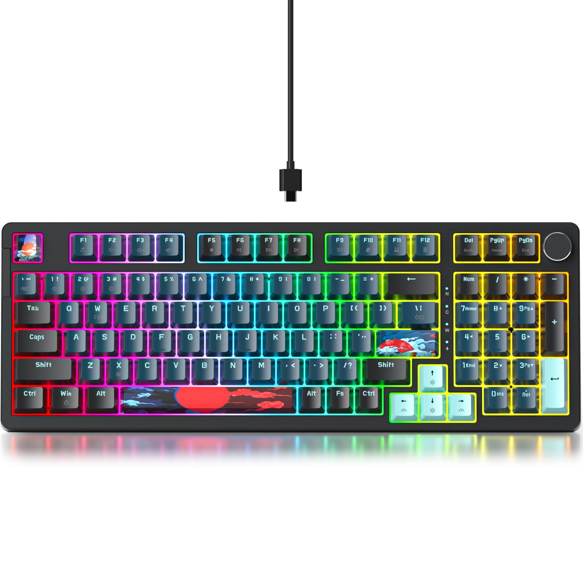 Amazon.com: Guffercty kred 96% Wired Gaming Keyboard Gasket
